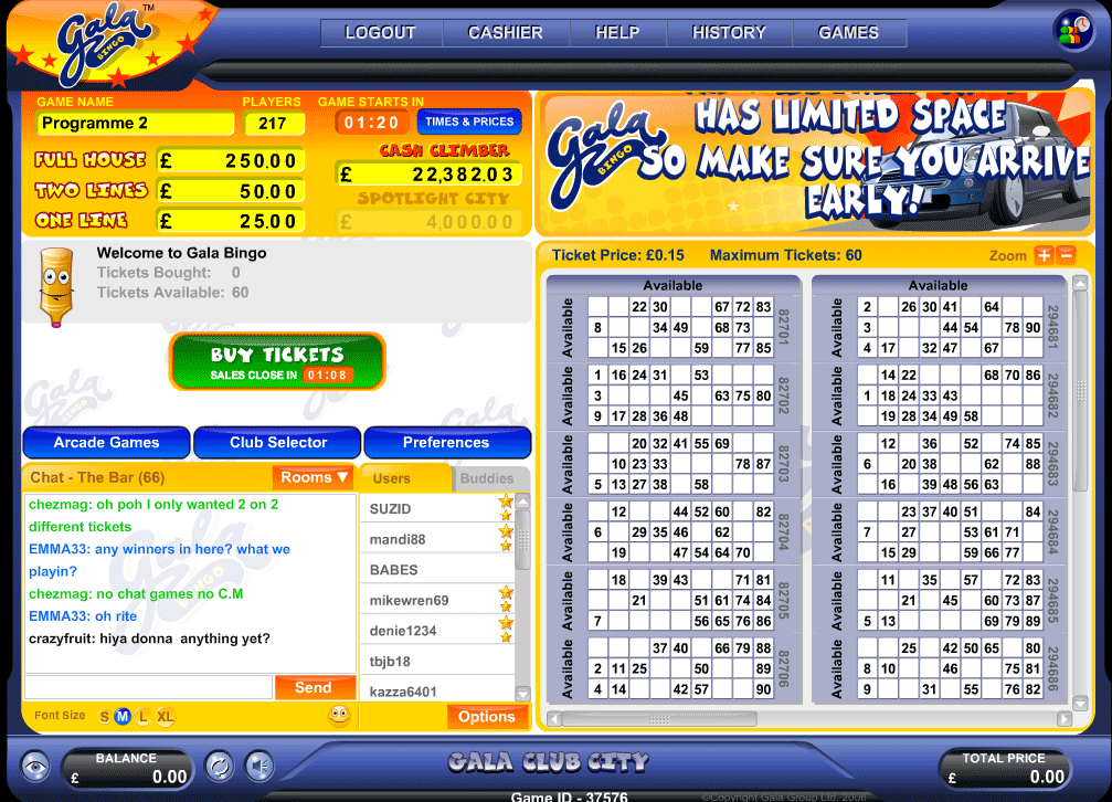 Gala Bingo: Play Online Bingo